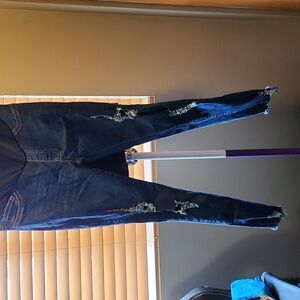 Shein Size Small Distressed Maternity Jeans